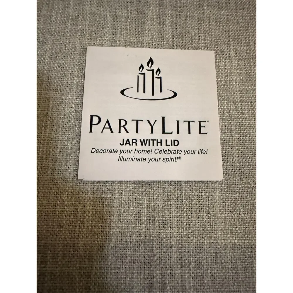 PartyLite Present Jar Candle w/ Lid & Box | Coconut Cove | Burned - Picture 7 of 7